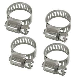 EMPI 9224 Hose Clamp, 1/4" & 5/16", Pack of 4